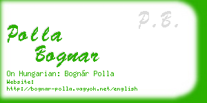 polla bognar business card